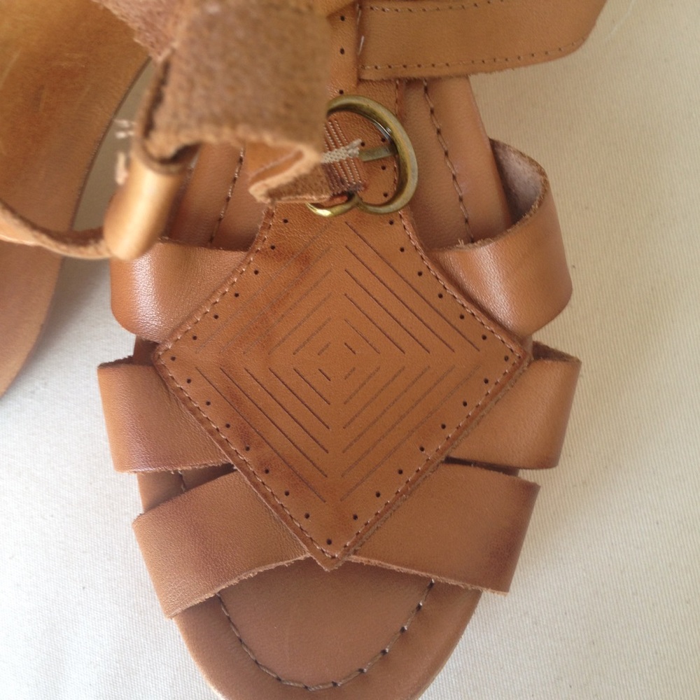Leather Wood Madewell Wedges - Picture 3 of 8